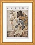  Biller Antik Première page du numéro 41 de 1932 Angelo Jank Cheval Soldat Jeunesse 4828 Encadré