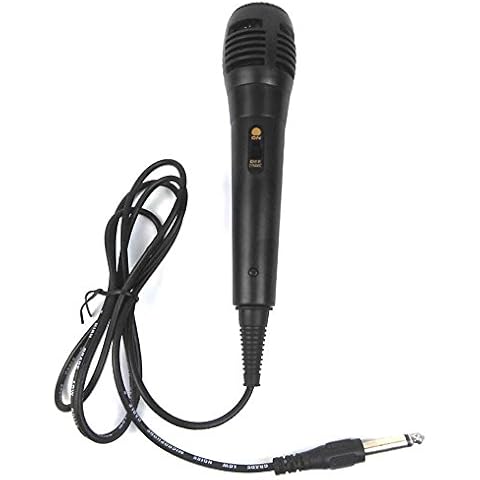 Karaoke Singing Machine Microphone System Unidirectional Dynamic Microphone with 5 Ft. Cord, XLR Cover