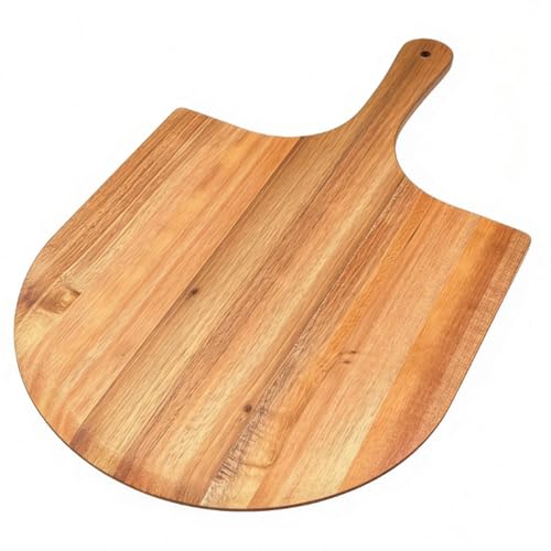 Pizza Peel 21 inch, Acacia Wood Pizza Peels, Paddle Serving Boards, Wooden Pizzas Paddle with Handle, Kitchen Essential Baking Tool Accessories, for Pizza Bread Pie