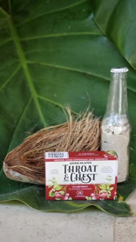 Jakemans Cherry Throat & Chest Lozenges Cough Drops – Cough, Sore Throat And Seasonal Distress Soothing Relief – Liquid Drop Shape – 24 Count #TOP2