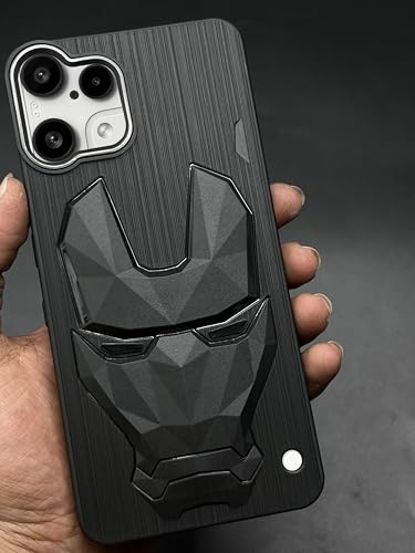 Image of NIUKIN Soft Back Case for Nothing Phone 3a Lite 5G | 3D Mask Case | Silicon TPU Shockproof Scratchproof Cover | Black