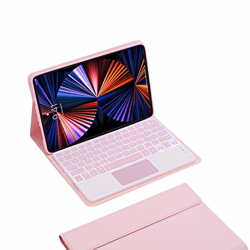 Lenovo Tab P12 Pro 12.6" 2021 (TB-Q706F/TB-Q706Z) �p�L�[�{�[�h�P�[�X�ł��A���΂Œ��E�\�ȃo�b�N���C�g�t���L�[�{�[�h�t���X�����y�ʃX�^���h�J�o�[,�s���N