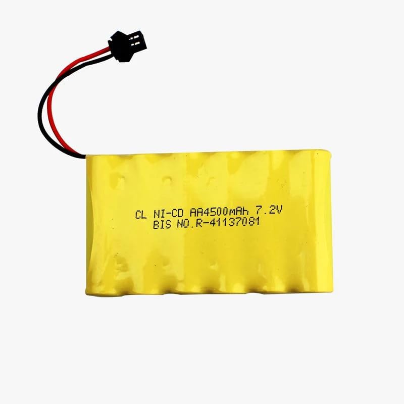 Compatible with 4500mAh 7.2v Ni-Cd AA Cell Battery Pack with SM Connector for Cordless Phone, Toys, Car etc (Pack of 1)-image-24