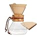 Puricon Cafetera Manual con Filtro, 400ml Jarra de Café Portátil Pour Over Coffee Maker de Cristal