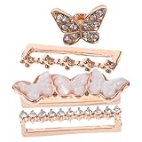 LALAFINA Watchband Charms aus Langlebiger Legierung Dekorative Metallringe für Smartwatch armbänder Kompatibel mit Apple Watch Geeignet für Silikon Lederarmbänder Einfach Anzubringen