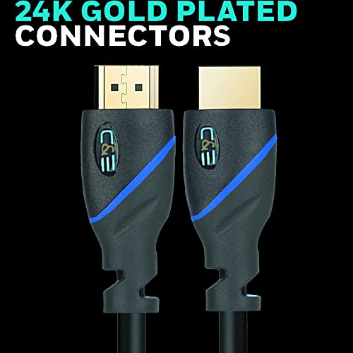 15Ft (4.5M) High Speed Hdmi Cable Male To Male With Ethernet Black (15 Feet/4.5 Meters) Supports 4K 30Hz, 3D, 1080P And Audio Return Cne570457 (3 Pack) #TOP3