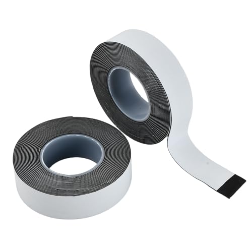 Cinta de Silicona Autosellante, Cinta Vulcanizada para Agua, Cinta Silicona Autofusión, Cinta de Eléctrica Adhesiva Impermeable, Adecuado para Protección de Aislamiento Eléctrico, 23mmx4.5m, Negro