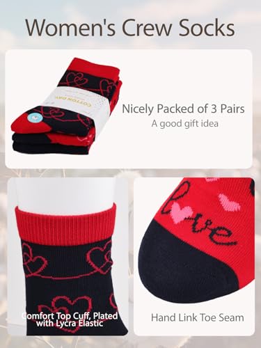 Image of COTTON DAY Women's Soft Combed Cotton Socks Seamless Toe Black White Navy