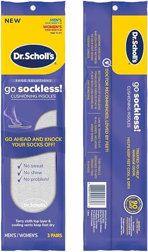 Plantillas acolchonadas Go Sockless! 3 pares talla única miniatura 3