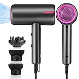 1875 Watt Hair Blow Dryer with Comb Diffuser& Concentrator, Negative Ionic Lightweight Portable Hair