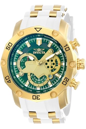 Invicta 23422?Men 's Pro Diver�O���[��&�S�[���h�_�C�����X�`�[��&�V���R���X�g���b�v�N���m�O���t�E�H�b�`