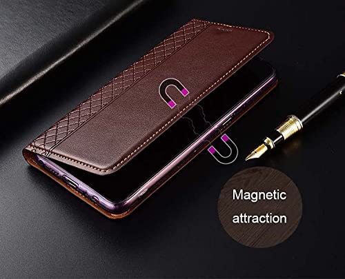 Funda para iPhone 13 con tapa de cuero limón y tarjetero magnético integrado 5