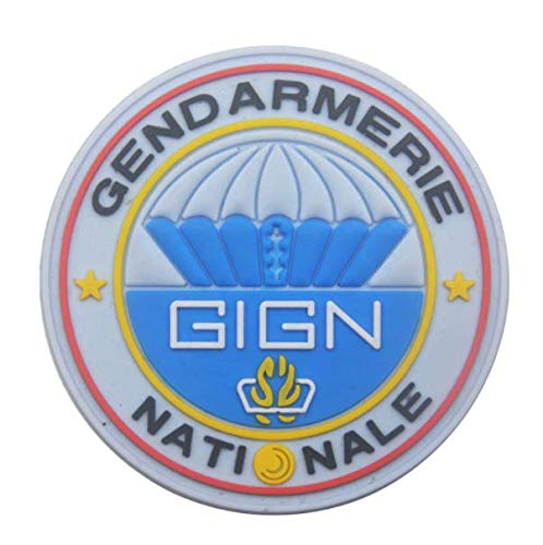 GIGN France GENDARMERIE Nationale Military 3D PVC Patch Rubber Badges Patch Tactical Stickers for Clothes Back with Hook