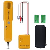 Xin Tester Wire Toner Cable Tracer, Tone Generator and Probe Kit High Accuracy Network Cable Jack Testers Ethernet Circuit Tracer with Inductive Amplifier Audio Adjustable Sensing