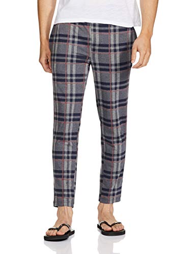 Image of Jockey IM03 Men's Tencel Micro Modal Cotton Elastane Stretch Regular Fit Checkered Pyjama with Side Pockets (Prints May Vary)