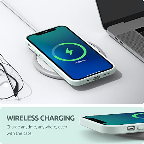 Surphy Square Design For Iphone 11 Pro Case With Camera Protection, Straight Edges Liquid Silicone Phone Case For Iphone 11 Pro 5.8 Inches, Seafoam #TOP6