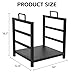Zettfuly Firewood Rack Indoor Outdoor - Fireplace Wood Log Holder Heavy Duty Metal, Indodor Firewood Holder for Fireplace Wood Storage, 16 inch