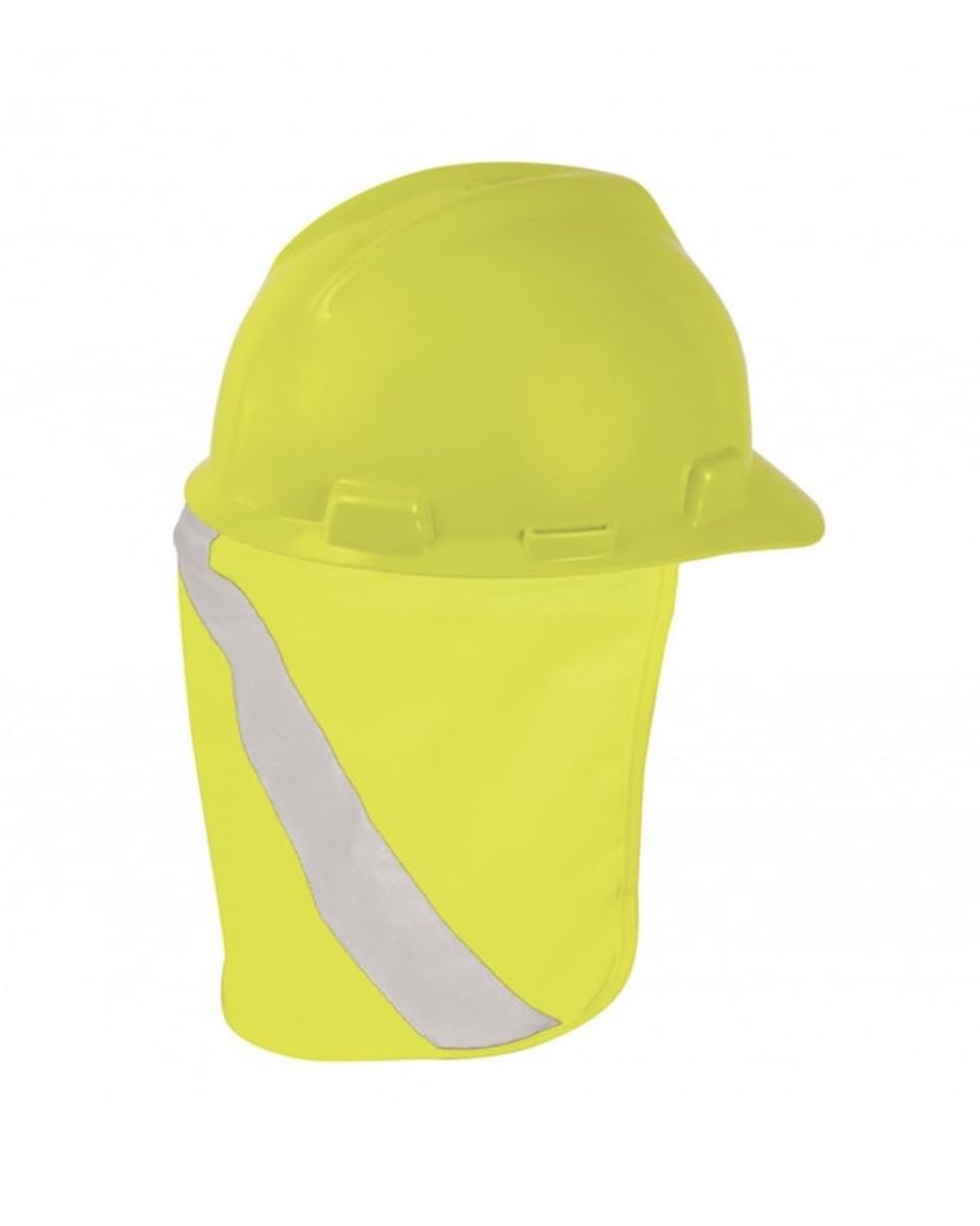 Kishigo 2808 Polyester Hard Hat Nape Protector, Lime