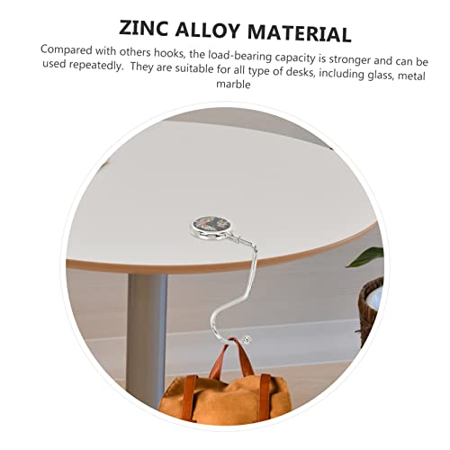 VALICLUD 2 Peças Gancho De Bolsa Elegante Gancho De Bolsa Cabide De Mesa Portátil Suporte De Bolsa C