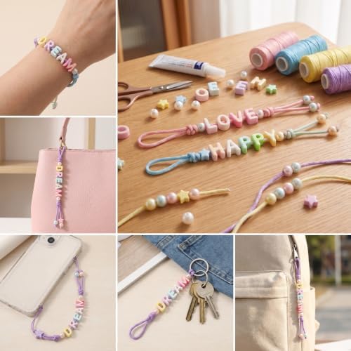 Leovqn 26 Pcs Large A to Z Letter Beads Cute Chunky Alphabet Beads — view 2