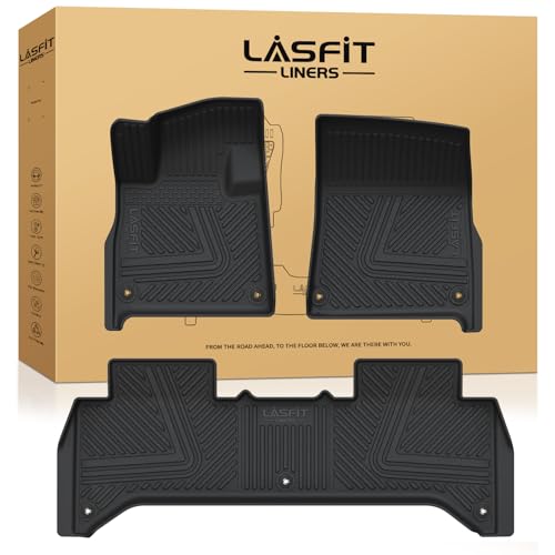 Image of LASFIT Floor Mats for Rivian R1T 2025-2026, Front & Rear, Custom Fit
