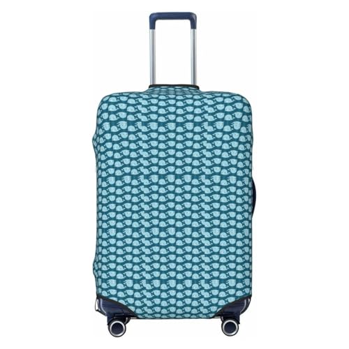 Housse de protection extensible valise XL Noir Motif baleines