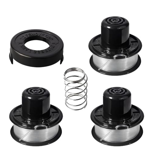 Lot de 3 Bobines de Fil en Nylon pour Coupe-Bordure Black & Decker, Compatible avec les Modèles GL250, GL310 et GL360