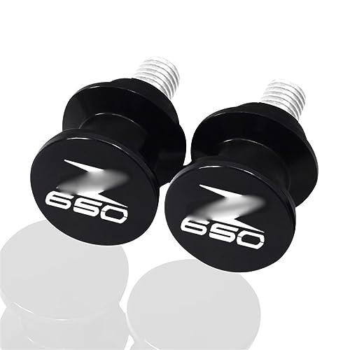 TOYOCC Motorschutz Für Kawasaki Z650 Z650 2017-2022 Z750 Z750R Z750S Motorrad CNC Aluminium Schwinge Spulen Stand Schrauben Slider Schieberegler (Farbe : A Black Z650)