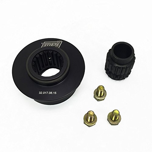 MPISteering Wheel Quick Release, 360 Degree Release, Aluminum, Black Anodized, 3-Bolt Steering Wheel, Kit
