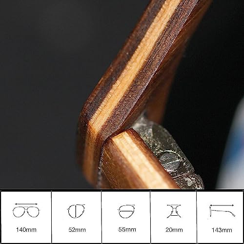 Aviator Wood Polarized Sunglasses - Cool Style Wooden Sun Glasses with Bamboo Case for Men and Women Perfect Gifts4