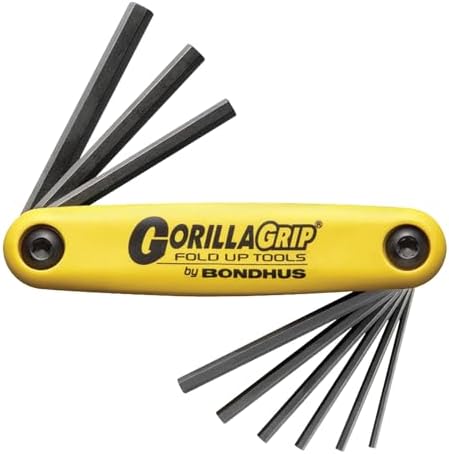Bondhus 12591, Set 9 Hex Fold-up Tool .050-3/16