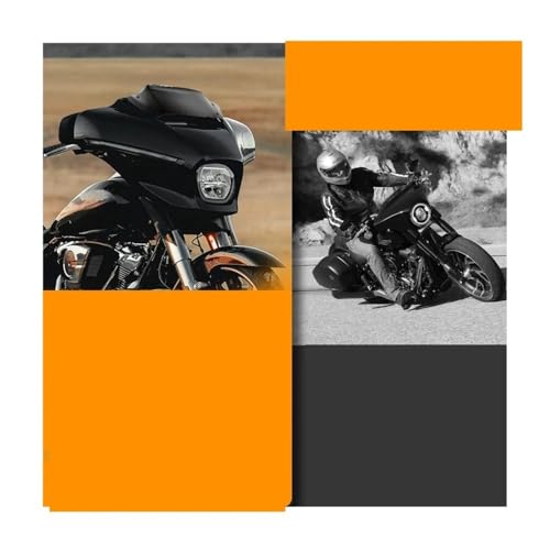 Pare-brise moto CVO Street Glide FLHXSE bulle noire 7" ABS 2023-2024