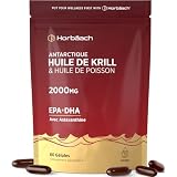 Huile de Krill 2000mg avec Astaxanthine et Phospholipides - 60 Gélules...