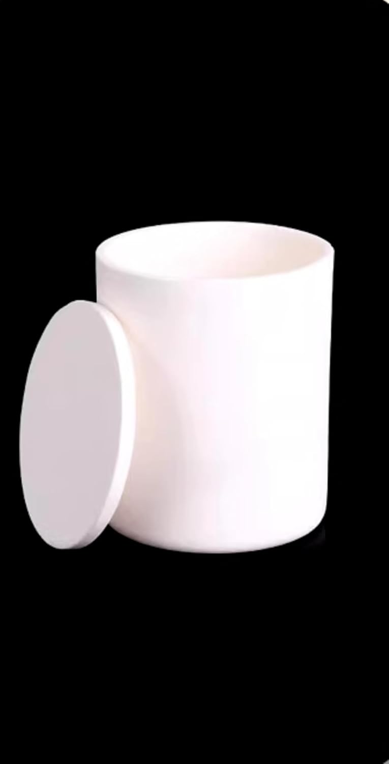 99% Alumina Ceramic Crucible with Lid, Cylindrical High-Temperature Corundum Container for Laboratory Heating, Muffle Furnace Use, ?4–230 mm Options (φ125x150mm 1350mL Disc Cap)