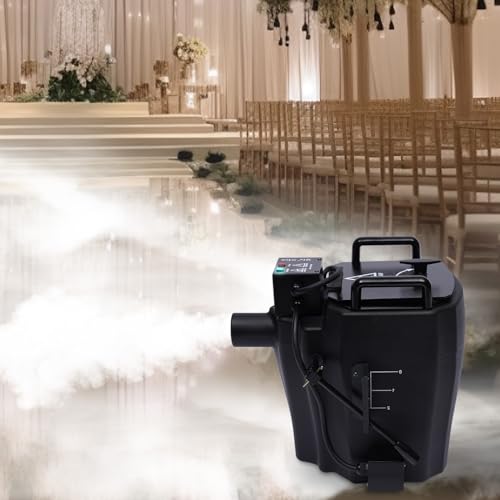 Machine à glace sèche 3500 W, machine à brouillard au sol, machine à fumée d'eau, effet de glace sèche, pour intérieur extérieur, concert, fête de mariage,large couverture de fumée (150m²/1614ft²).