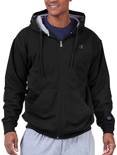 Champion メンズ ビッグ&トール フルジップ フリースジャケット ブラック 2X ビッグ