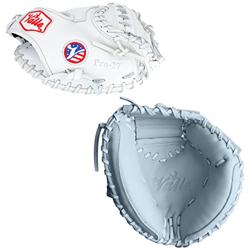 Valle Pro 27 Kip Leather 27” Baseball Catcher’s Training Mitt (Right Hand Throw) #TOP12