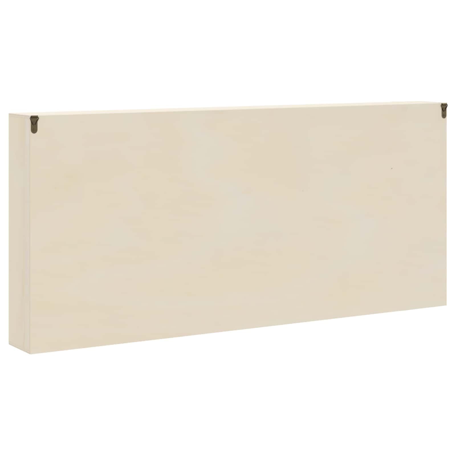 Sammlervitrine aus Holzwerkstoff mit Regalen und Staubschutz - Schlanke Wandvitrine zur Aufbewahrung für den Wohnraum mit Mehreren Böden und Wandmontage ohne Bohren - Wandschrank