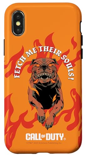 Call of Duty Fetch Me Their Souls Hellhound Video Game X}zP[X iPhone X/XS p
