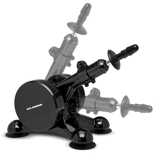 KINK By Doc Johnson - Fucking Machines - Power Banger - Compatible with all Vac-U-Lock Dildos - Powerful Multi-Speed Thrusts - Suction Cup Feet - Black