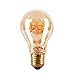 SEALIGHT Vintage Flexible LED Filament Bulb A19 / A60 - 4W E26 Base, Amber , WARM White 2200K, Edison Bulb 40W Equivalent, 120V, Dimmable, 1 Pack