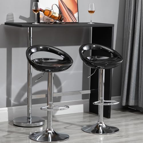 Lot 2 tabourets de bar réglables 360° HOMCOM