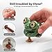 Funny Frog Toilet Bolt Covers - Ceramic Bathroom Decoration, Tool-Free Covers for Toilet Seat Upgrade, 2.17 Inch Base Fits Standard Bolts (A-2Pcs)