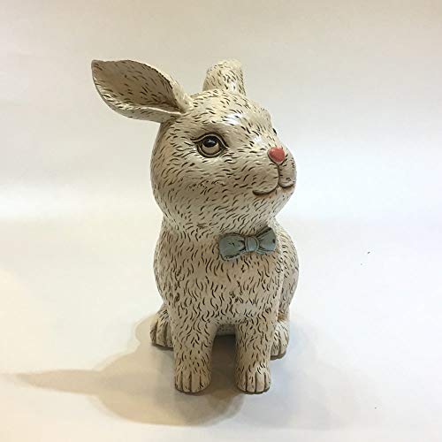 Statue lapin résine pour décoration étagère moderne - 6