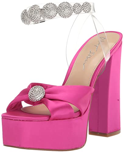 Betsey Johnson Women's Mason Heeled Sandal, Fuchsia, 6 #TOP10