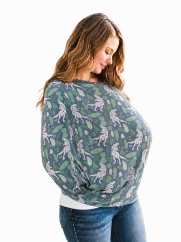 Image of Copper Pearl Nursing Cover for Breastfeeding - Multi-Use Baby Car Seat Cover, Stroller Cover & Breast Feeding Cover Up for Women, Stretchy Breathable High Quality Cover for Boy or Girl, Jurassic Park