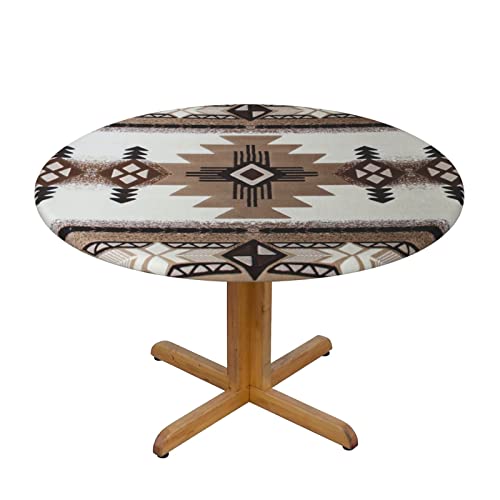 Native American Print Round Tablecloth, For Outdoor Picnic, Water Resistant Spill Proof And Washable Tablecloth, Ktchen And Holiday Dinner - Small #TOP8