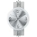 Produktbild AMS 9229 Wanduhr Quarz, mit geschliffenem Aluminium