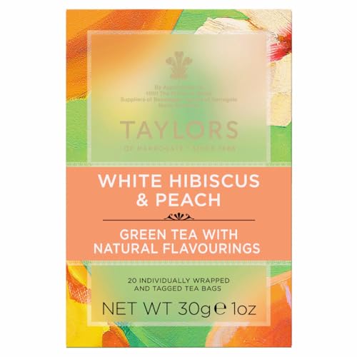 Taylors Of Harrogate ASINPPOSPRME20229 White Hibiscus & Peach Green Tea thumb #1