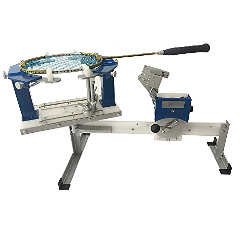 iDili DIY Badminton Racket Stringing Machine- Hand Crank Type Personal Racquet Threading Machine Wire Stretcher Racket Repair Tool 60LB (A) iDili DIY Badminton Racket Stringing Machine- Hand Crank Type Personal Racquet Threading Machine Wire Stretcher Racket Repair Tool 60LB (A)